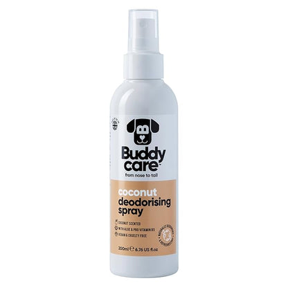 Dog Deodorising Spray - Deodorising Spray for Dogs - With Aloe Vera and Pro Vitamin B5 (Coconut, 200ml)
