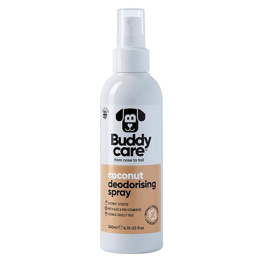 Dog Deodorising Spray - Deodorising Spray for Dogs - With Aloe Vera and Pro Vitamin B5 (Coconut, 200ml)