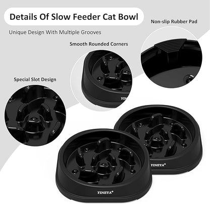 Anti-Choking Slow Feeder Dog Bowls Small Size Dog, Slow Feeder Cat Bowl, Supplies and Puzzle for Pet