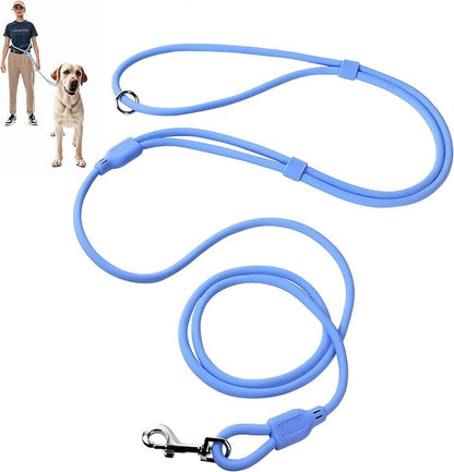 Fida Hands Free Dog Leash for Large Dogs Heavy Duty, Adjustable Crossbody/Waist Leash for Small/Medium/Large Dogs, Waterproof Hands-Free Dog Leashes for Running, Walking & Training(L, Blue)