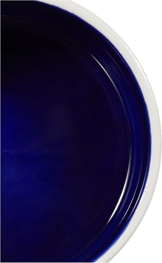 Trixie Ceramic Bowl,Cream/Blue,0.35 l/ø 12 cm