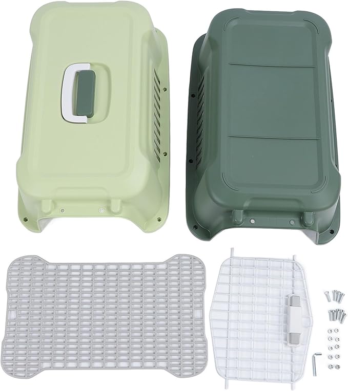Portable Dog Crate, Large Capacity Airline Approved Pet Carrier, Travel Dog Crate | Small Animal Cage | Cat Carrier Hard | Plastic Dog Crate | Hard Sided Pet Travel Carrier for Pet