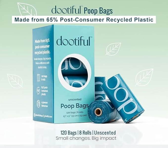 Dog Poop Bags - 240 Unscented Bag, 65% Recycled Materials, Tear Resistant Pet Bags for Poop - 16 Rolls, 100% Leak Proof - Extra Thick, Eco-Friendly Doggie Waste Bags for Hassle-Free Cleanup - Outdoor