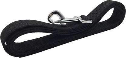 TAIAN 4FT/5FT/6FT Strong Dog Leash, Nylon Dog Leashes for Small Medium Large Dogs (5/8 in x 5 ft, Black)