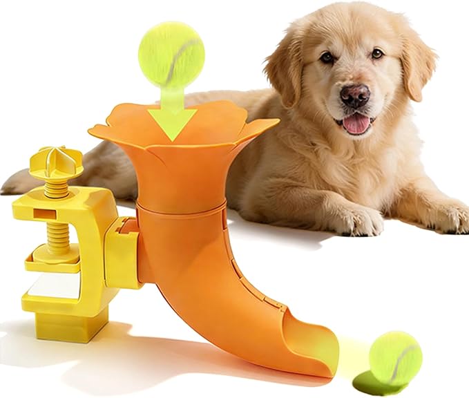 Dog Ball Thrower Launch – Functional high Performance Automatic Long, Distance Non, Slip, Adjustable Small Dogs Tennis Home | Multipurpose Outdoor Indoor Utility high-Performance Sleek