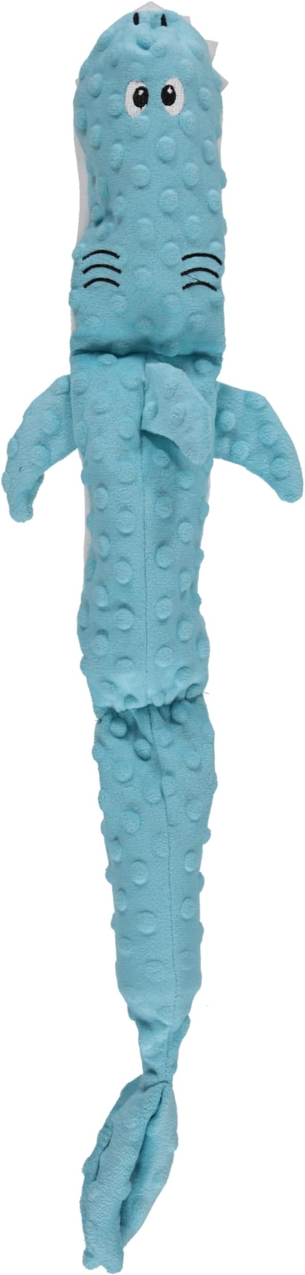 Cudlie Stuffless Plush Dog Toy with Multiple Large Squeakers – No-Stuffing Squeaky Dog Toy for Small & Medium Dogs – Alligator, Shark, Duck & Hippo Animal Designs