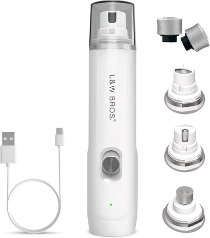 L&W BROS. Electric Dog Nail Trimmer, Rechargeable Dog Nail Grinder for Large Dogs, Pet Nail Grinder for Dogs & Cats