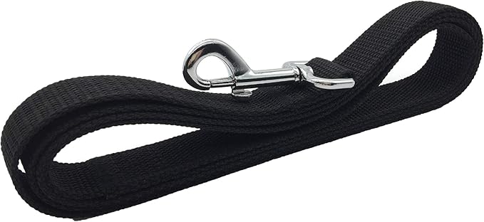 TAIAN 6 FT Strong Dog Leash, Nylon Dog Leashes for Small Medium Large Dogs Black