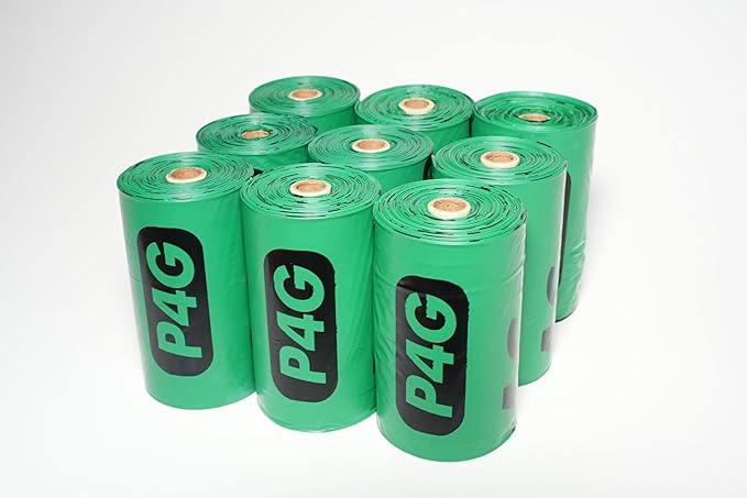 100% Certified Home Compostable Poop Bags (135 Count 9 Rolls), Plant Based, Extra Thick (20 Micron), Leak Proof, Unscented Standard Size 9 X 13'', ASTM D6400 & EN 13432 Compliant