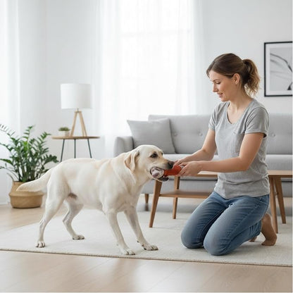 Tough Dog Toys for Aggressive Chewers,Teeth Cleaning and Training Dog Chew Bone for Medium Large Breed,Dog Bones for Heavy Chewers,Nylon and Rubber Chew Toy,Bone Shape