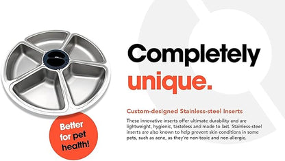 Cat Mate Stainless Steel Bowl Inserts - Replacement Bowls for 5-Meal C500 Automatic Pet Feeder (Pack of 5)