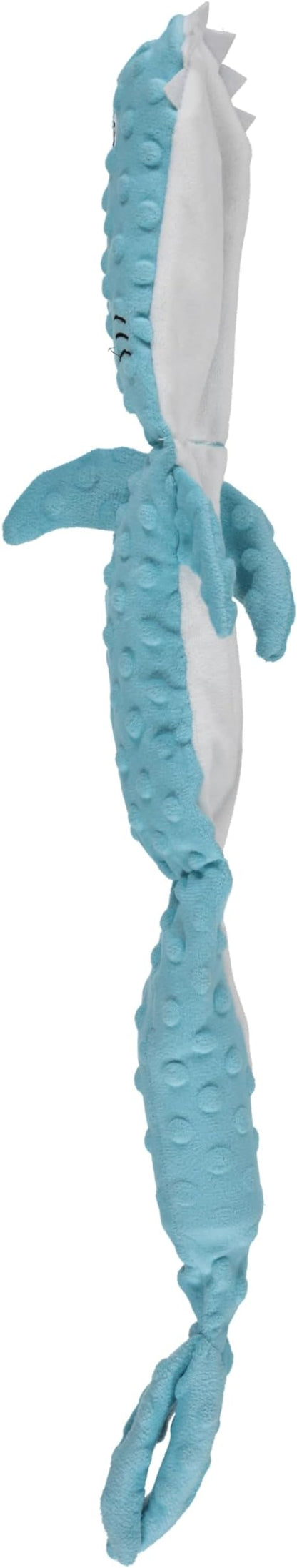 Cudlie Stuffless Plush Dog Toy with Multiple Large Squeakers – No-Stuffing Squeaky Dog Toy for Small & Medium Dogs – Alligator, Shark, Duck & Hippo Animal Designs