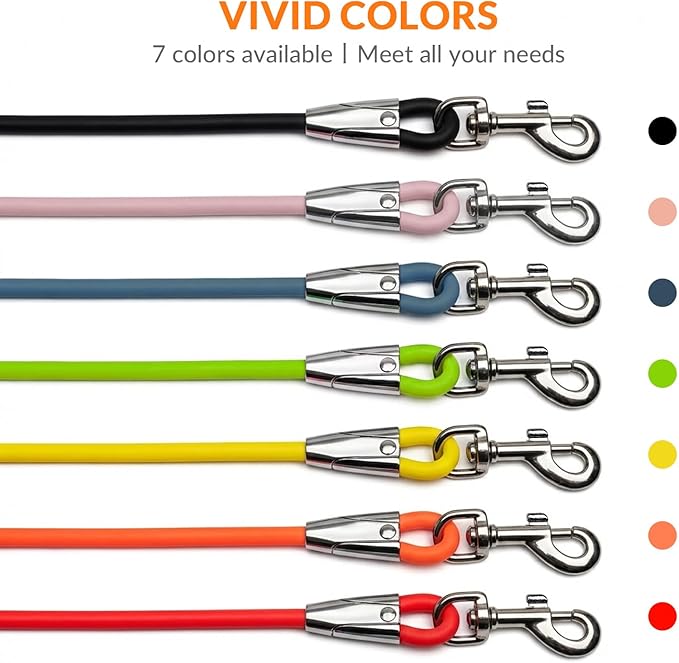 8.2ft Hands Free Dog Leash,Versatile Waist & Crossbody Lead for Medium Dogs,Waterproof & Adjustable for Running Jogging Walking, 360° Swivel Metal Buckle (Pink)