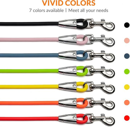8.2ft Hands Free Dog Leash,Versatile Waist & Crossbody Lead for Medium Dogs,Waterproof & Adjustable for Running Jogging Walking, 360° Swivel Metal Buckle (Red)