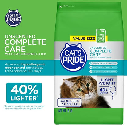 Cat's Pride Complete Care - Unscented 18lb Bag