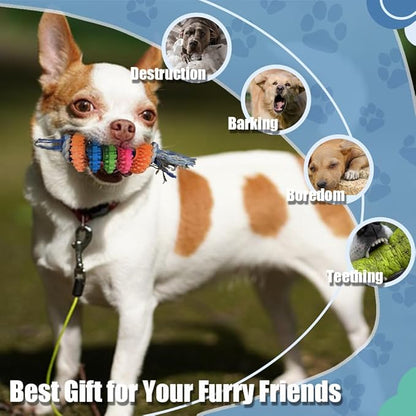 3-Pack TPR Rope Dog Toys Set – Durable Chew Toys for Small & Medium Dogs, Interactive Tug of War Dog Toy Set