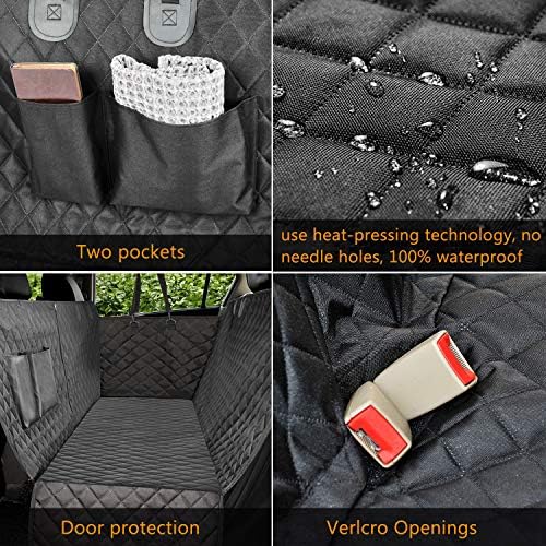 Vailge Extra Large, 100% Waterproof Dog Seat Cover for Back Seat with Zipper Side Flap, Heavy Duty car Hammock Pet Seat Cover for Cars Trucks suvs - Image 5