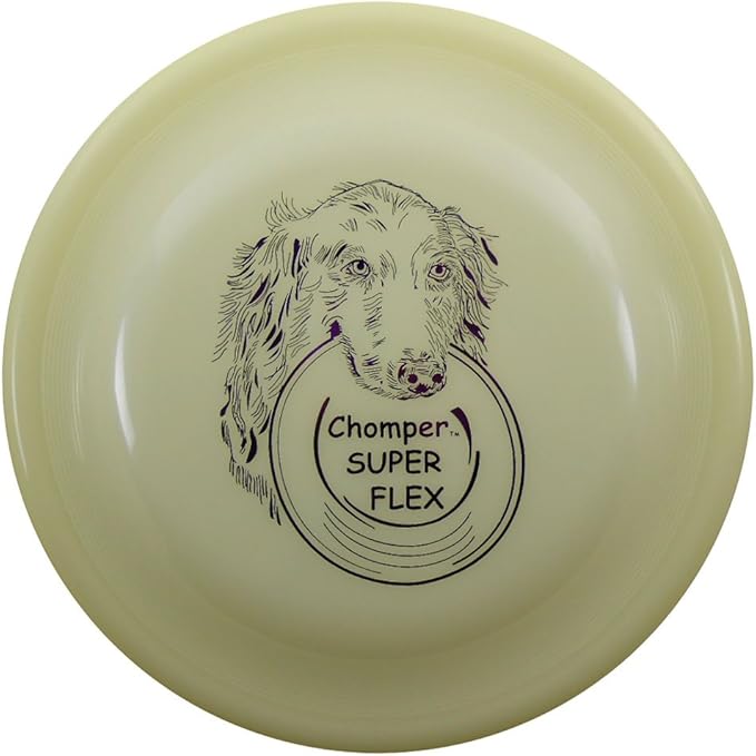 Whamo Chomper Fastback Classic Super Flex 110g K9 Dog Flying Disc [Colors May Vary]