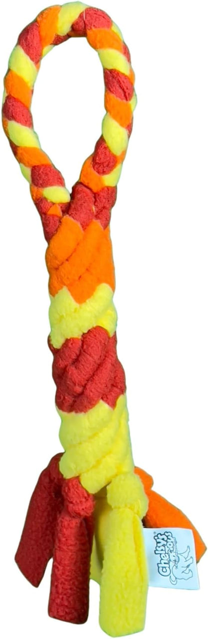 Chelsy's Toys Interactive Tug Toy for Dogs and Puppies, Mental Stimulation Toy, Slow-Play, Brain Exercise for Puppies & Seniors, Freeze forTeething Relief, Blue, Orange, Purple (Orange)