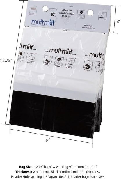 Mutt Mitt® 2-Ply dog waste pick-up bags Dispense-A-Mitt™ - 200 Dog Waste Bags in a wall mountable box.
