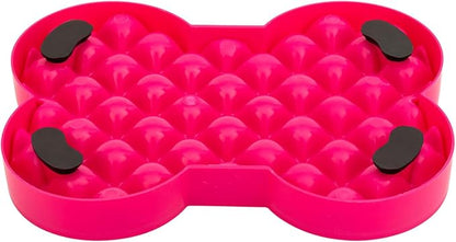LickiMat Small Slodog Suitable for Wet Food, Raw Food, Kibble and Treats. Perfect Feeder for Small and Medium-Sized Dogs. No Gulp and No Frustration. (Pink)