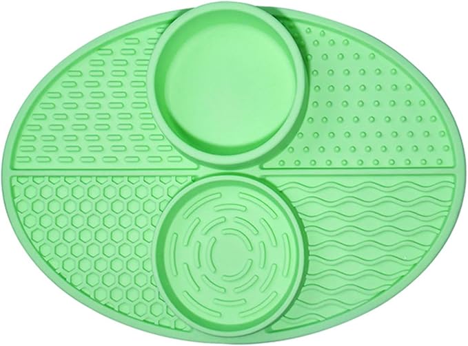 Suction Cup Pet Drinking Licking Pad Silicone Dogs Lick Pad Cats Bath Slow Eating Feeders Puppies Anti-Choking Mat Feeder Bowl Silicone Food Bowls for Cats to Down Eating