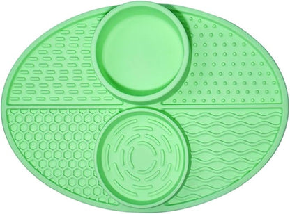 Suction Cup Pet Drinking Licking Pad Silicone Dogs Lick Pad Cats Bath Slow Eating Feeders Puppies Anti-Choking Mat Feeder Bowl Silicone Food Bowls for Cats to Down Eating