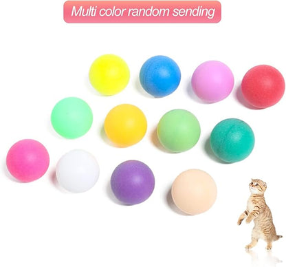 Andiker Cat Track Toy Balls, 6pcs Colorful Cat Toys for Indoor Cats Lightweight and Bounce Durable 1inches Replacement Balls for Cat Tower Toy (6pc)