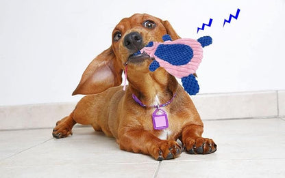 Comtim 2 Pack Durable Dog Chew Toys, Unstuffed Squeaky Dog Toys for Small Dogs and Puppies
