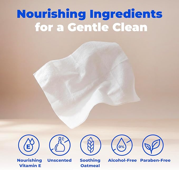 Best Pet Supplies 8" x 9" Large Unscented Dog Wipes - Cleaning and Deodorizing for Paws and Coat - Gentle Formula with Oatmeal Vitamin E for Puppies and Cats - 100 Count