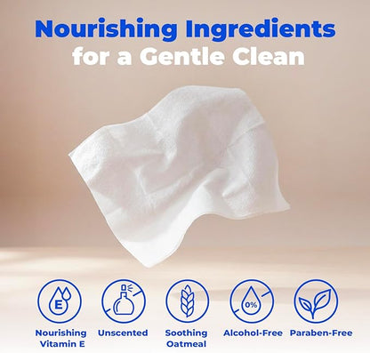 Best Pet Supplies 8" x 9" Large Unscented Dog Wipes - Cleaning and Deodorizing for Paws and Coat - Gentle Formula with Oatmeal Vitamin E for Puppies and Cats - 100 Count