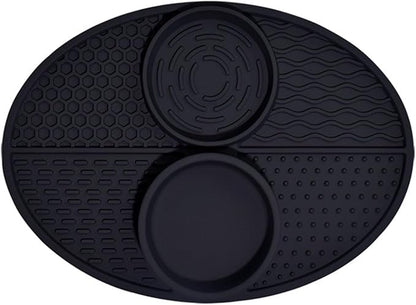 Suction Cup Pet Drinking Licking Pad Silicone Dogs Lick Pad Cats Bath Slow Eating Feeders Puppies Anti-Choking Mat Feeder Bowl Silicone Food Bowls for Cats to Down Eating