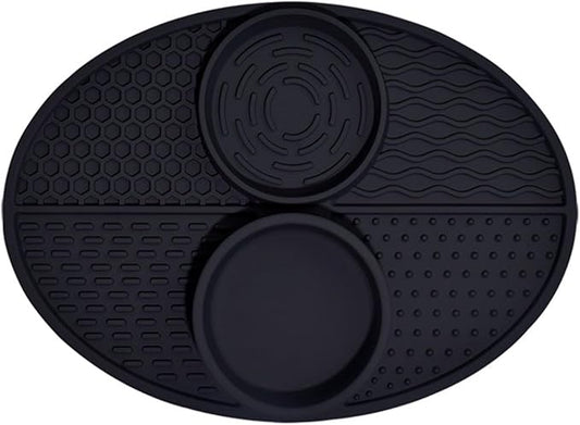 Suction Cup Pet Drinking Licking Pad Silicone Dogs Lick Pad Cats Bath Slow Eating Feeders Puppies Anti-Choking Mat Feeder Bowl Silicone Food Bowls for Cats to Down Eating