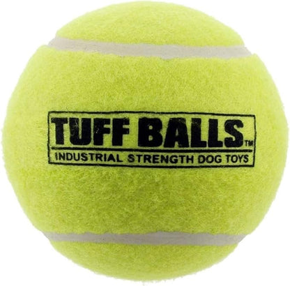 PetSport Giant Tuff Ball - Giant Tennis Balls for Dogs, Great for Boredom & Aggressive Chewers, Toy for Large Dogs, Certified Non-Toxic, Wonâ€™t Wear Down Teeth - 4"(Pack of 12)