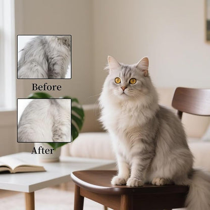 Cat Brush for Shedding - Perfect Grooming Tool for Long-Haired Cats | Deshedding & Hair Remover for Indoor Pets