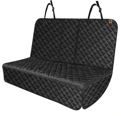 Bark Lover Dog Car Seat Cover for Back Seat, Waterproof Bench Backseat Protector, Nonslip Rear Seat Cover for Kids & Pets, Compatible with Middle Armrests, Fits Most Cars & Midsize SUVs