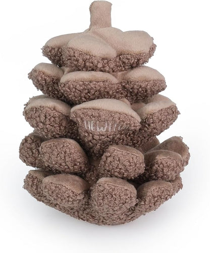 CHEWFFON Plush Pinecone Dog Toys-Interactive, Squeaky, Snuffle, Treat Dispensing, Nose Work Game for Small and Medium Dogs
