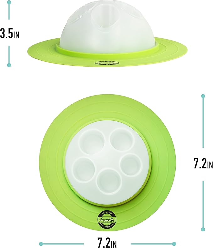 Franklin Pet Supply Co. Interactive Cat Digging Slow Feeder Bowl - Toy Bowl for Treats + Food - Scratching Feeder - Interactive for Cats + Kittens