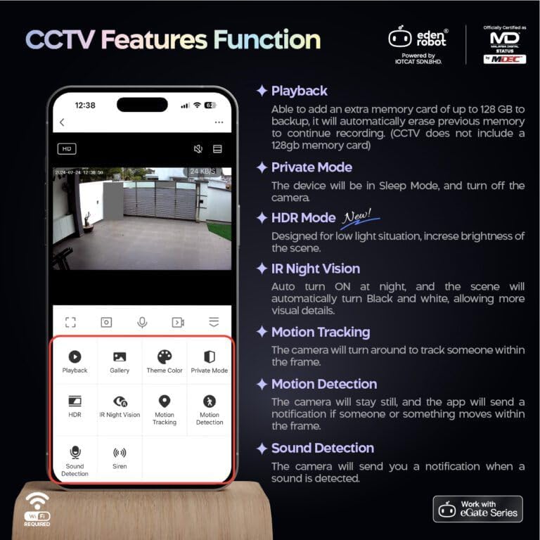 eGate WatchDog 360 4MP Indoor Smart Camera CCTV - Image 6