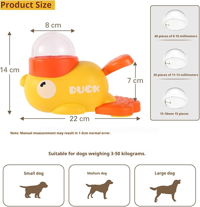 Interactive Dog Toys Puzzle Slow Feeder,Cat Treat Dispenser Toy,Cognitive Enrichment Dog Toys for Small Puppies Medium Large Breed, IQ Training and Brain Stimulating for Smart Dogs Yellow