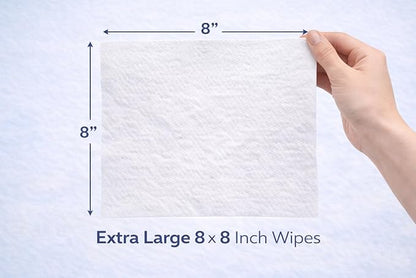 Dog Wipes for Paws, Butt & Body – Thick Plant Based Pet Wipes, Unscented, Gentle for Sensitive Skin (100 Count)