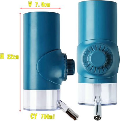 DEYACE Dog Crate Water Bottle Stainless Steel Leak-Proof Ball 24oz Top Fill Dog Water Dispenser for Cage