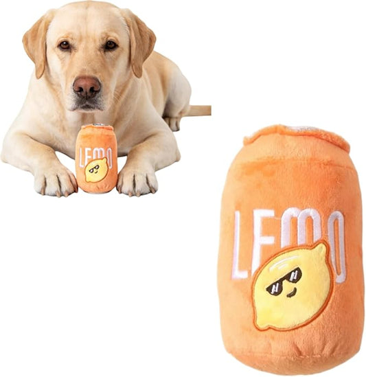 1 Pcs Interactive Dog Toys to Keep Them Busy, Squeaky Dog Toys for Small, Medium Dogs, Puppy Teething Toys for Gentle Chew, Non-Destructive Play (Orange)