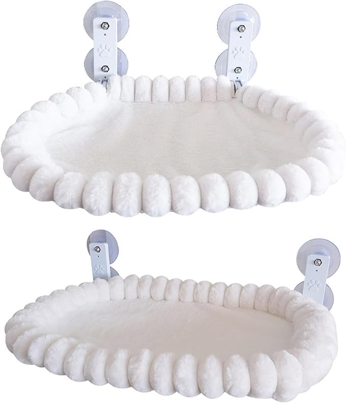 Hanging Cat Hammock Removable Washable Cover Space Saving Sturdy Suction Cup Warm Comfort for Pet
