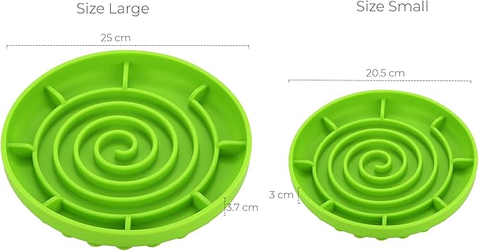 Slow Feeder Bowl,Soft Silicon Rubber Slow Feeder Slow Down Eating Time for Dog Cat Puppy Pet with Stong Suction Cups for Dog Bowls Slow Eating Bowls