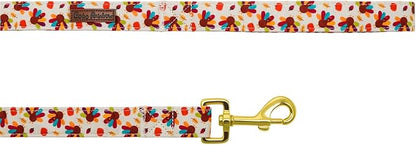 Dog Leash, Christmas Dogs Leashs Turkey Print Adjustable Dog Leash for Medium Boys and Girls Dogs