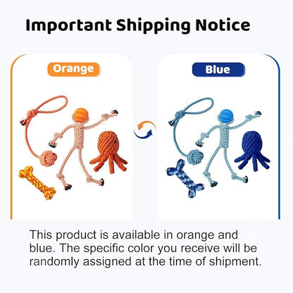 Puppy Chew Toys for Teething: Rope Dog Toys Durable Interactive Tug Play with Rubber Treat Ball for Small Medium Breed - Birthday Gift for Pet