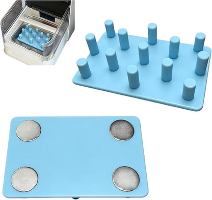 Magnetic Slow Feed Bowl Insert Compatible with Petlibro RFID Feeder, 13-Pillar Anti-Choking Design for Controlled Eating, Sloped Non-Jamming Base for Cats and Dogs (Blue)