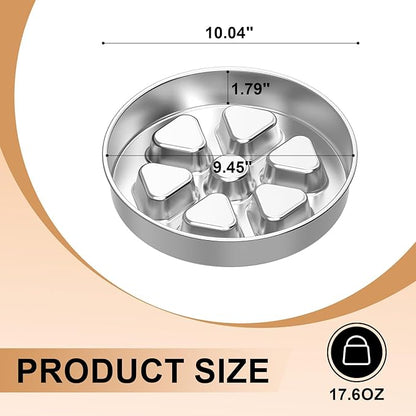 Kactoily Stainless Steel Slow Feeder Dog Bowl, 3 Cup Heavy Duty Slow Eating Bowl, Deep Maze & Non-Slip Base for Medium Dogs & Large Breed Puppies, Dishwasher Safe