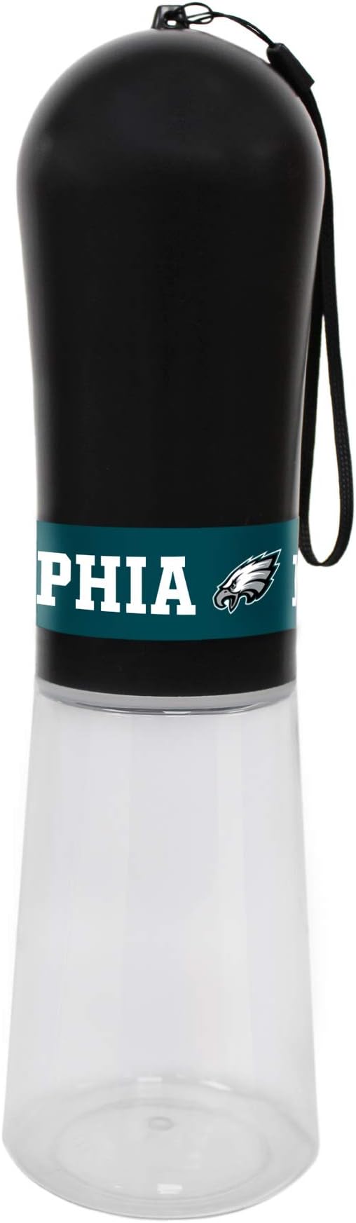 Pets First Dog Water Bottle. NFL Philadelphia Eagles PET Water Bottle. Best Cat Water Bottle. Water Fountain Dispenser for Dogs & Cats., Black, 13.5oz (PHL-3344)